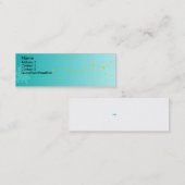 Blauw schildpad - Gepersonaliseerd Mini Visitekaartje (Voorkant / Achterkant)