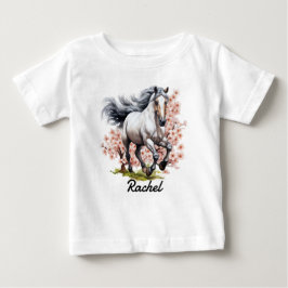 Blauw Schimmelend Wild Paard Lopend