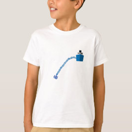Blauw schip en anker t-shirt
