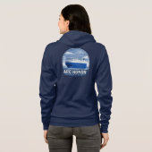 Blauw Schip Ritssluiting Hoodie (Achterkant volledig)