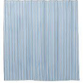 Blauw schoeisel met schotel douchegordijn (Voorkant)