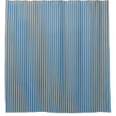 Blauw schoeisel met schotel douchegordijn (Voorkant)