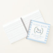 Blauw schommelend paard schattig baby boy douche g notitieboek (Binnen)