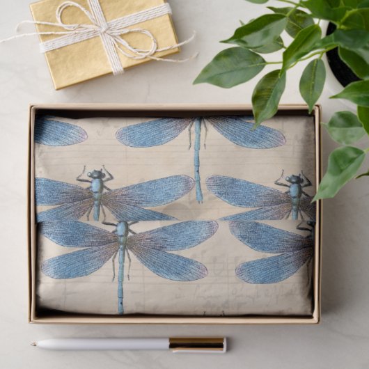 Blauw schonnippapier voor kunstmeubelen tissuepapier (Geschenk)