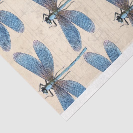 Blauw schonnippapier voor kunstmeubelen tissuepapier (Detail)