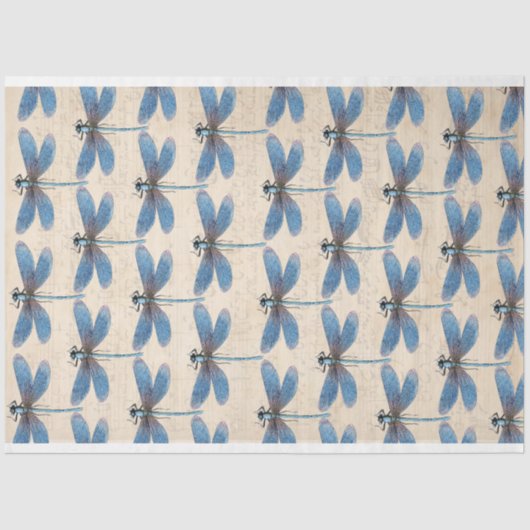 Blauw schonnippapier voor kunstmeubelen tissuepapier (Voorkant)