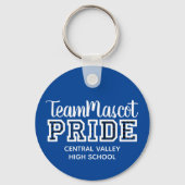 Blauw School Spirit Mascotte Sleutelhanger (Voorkant)