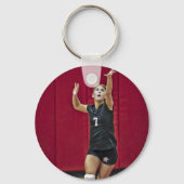 Blauw School Spirit Mascotte Sleutelhanger (Achterkant)