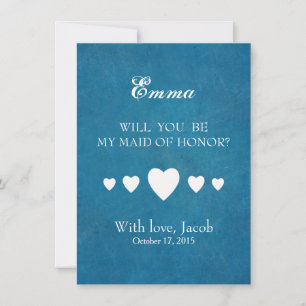 Blauw schoolbord Wil je mijn GETUIGE zijn Kaart