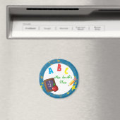 Blauw schoolschoolschoolmagneet magneet (Insitu (Vaatwasser))