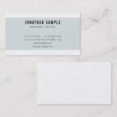 Blauw, schoon ontwerp, theoretisch lettertype, pro visitekaartje (Voorkant / Achterkant)