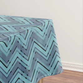 Blauw schoppenpatroon tafelkleed