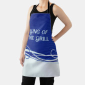 Blauw Schort met Modern Swirls en Custom Gezegde (Insitu)