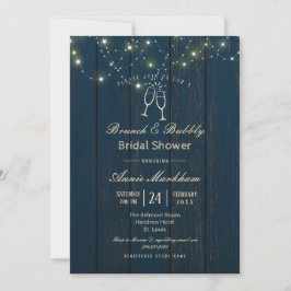Blauw schuur bord slingerlicht borrelende douche kaart