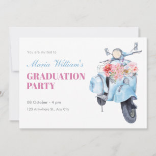blauw scooter afstuderen kaart