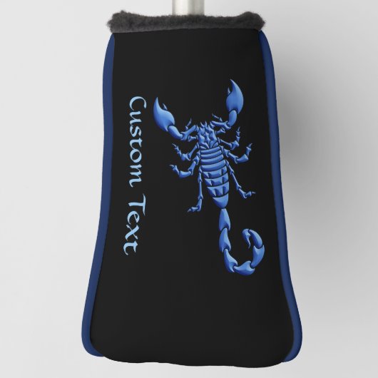 Blauw Scorpion Golf Head Hoesje Golfheadcover (Draai 90)