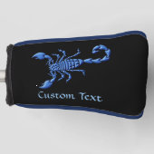 Blauw Scorpion Golf Head Hoesje Golfheadcover (Voorkant)
