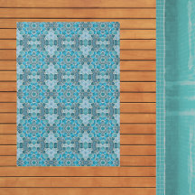 Blauw Seaglass Mozaïek Stijl Gevormde Tegels