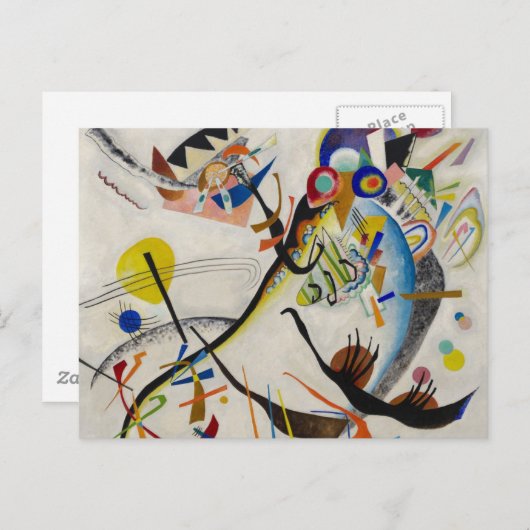 Blauw segment briefkaart (Voorkant / Achterkant)