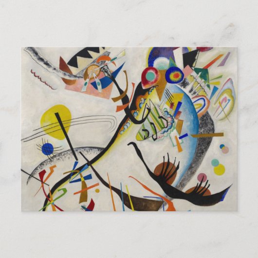 Blauw segment briefkaart (Voorkant)