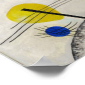 Blauw segment poster (Hoek)