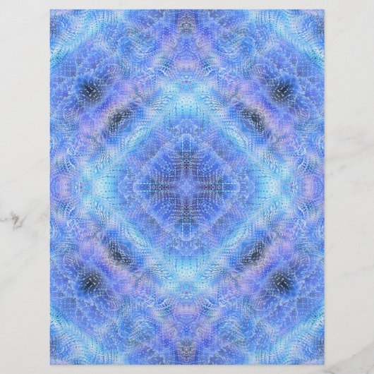 Blauw Serene Tuinen Bulk Scrapbookpapierpagina's Flyer (Voorkant)