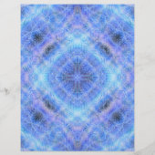Blauw Serene Tuinen Bulk Scrapbookpapierpagina's Flyer (Achterkant)
