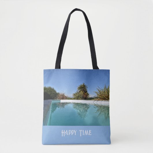 Blauw Shades Latte Mok Tote Bag (Voorkant)