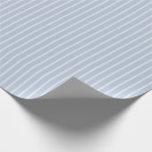 Blauw Shades Streep Bruidsdouche Cadeaupapier (Hoek)