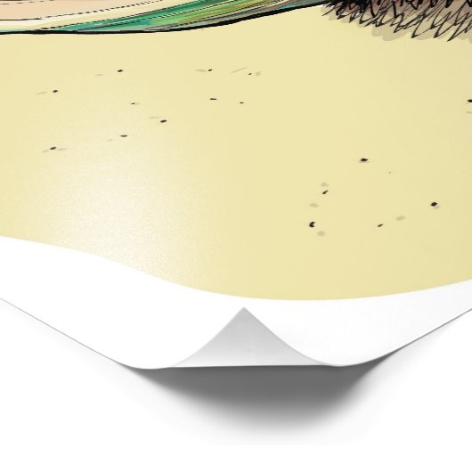  blauw Shell Foto Afdruk (Hoek)