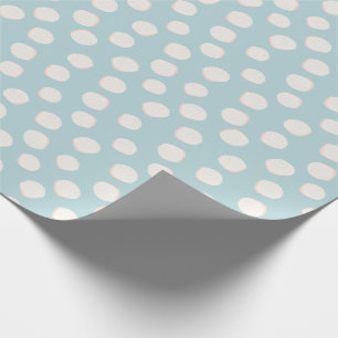Blauw Shell Pattern Wrapping Paper Cadeaupapier