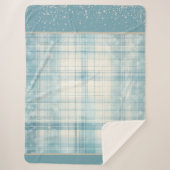 Blauw Sherpa Deken (Voorkant)