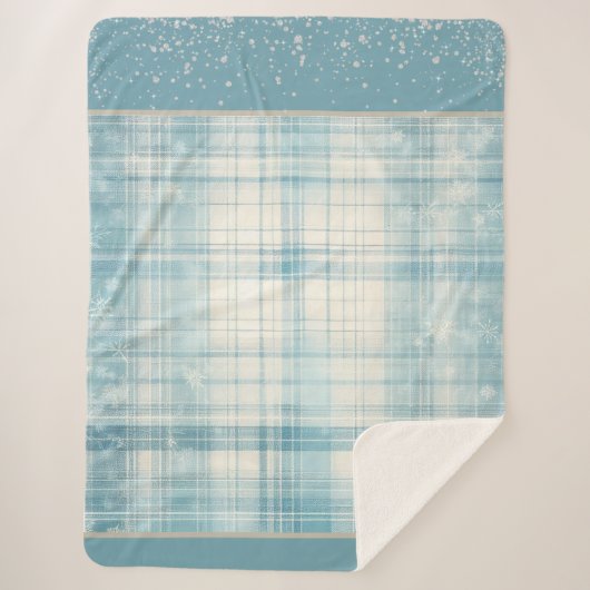 Blauw Sherpa Deken (Voorkant)