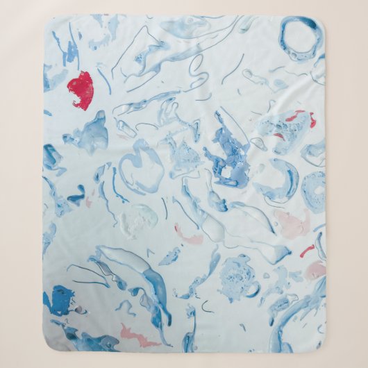Blauw Sherpa Deken (Voorkant)