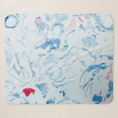 Blauw Sherpa Deken (Voorkant (horizontaal))