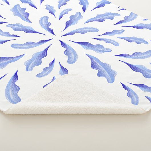 blauw sherpa deken (3/4)