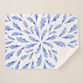 blauw sherpa deken (Voorkant (horizontaal))