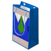 Blauw Shirt en Stropdas Klein Cadeauzakje (Voorkant Gekanteld)