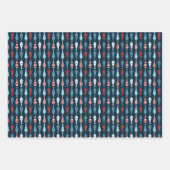 Blauw Shirt en Stropdas Vaderdag Inpakpapier Vel (Voorkant 3)