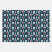 Blauw Shirt en Stropdas Vaderdag Inpakpapier Vel (Voorkant)