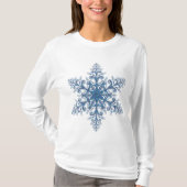 Blauw Shirt Snowflake (Voorkant)