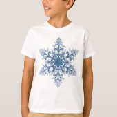Blauw Shirt Snowflake (Voorkant)