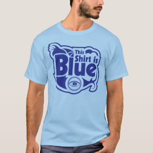 Blauw Shirt voor kleurenblinden