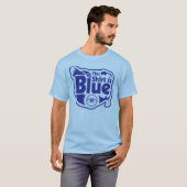 Blauw Shirt voor kleurenblinden (Voorkant volledig)