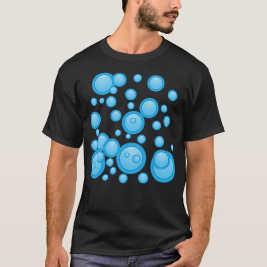 blauw show springt nicht t-shirt (Voorkant)