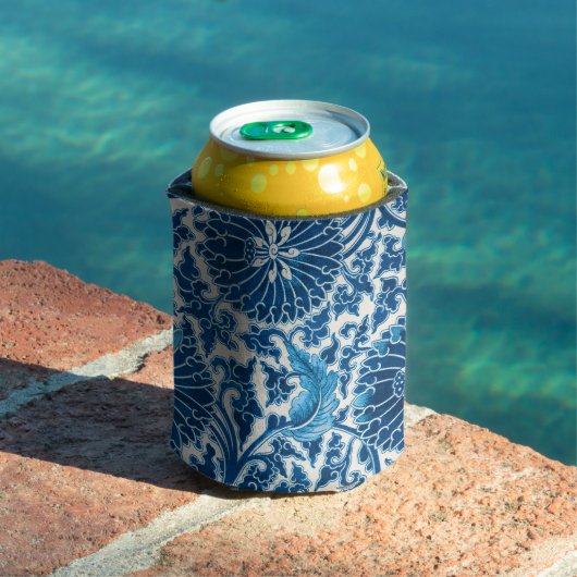  blauw sierbloempatroon blikjeskoeler (Insitu Zwembad)