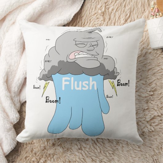 Blauw Sierkussen (Deken)