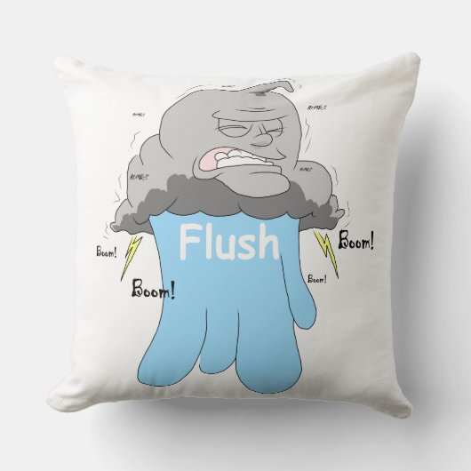 Blauw Sierkussen (Voorkant)