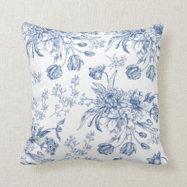 Blauw Sierkussen van de Vloeienvloer