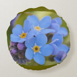 Blauw Sierkussen zonder ventilator Rond Kussen
